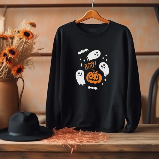 Cute Boo Halloween  Sweatshirt