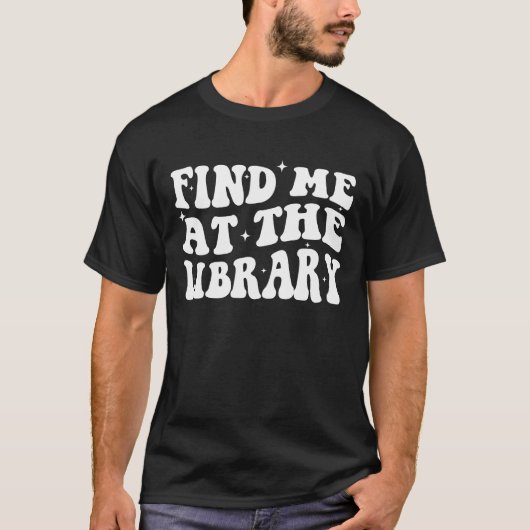 Cute Book Lover Readers Reading Library White Text T-Shirt (Vorderseite)