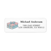Cute Book Lover Return Address Label (Vorne)