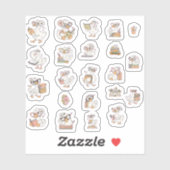Cute Bookish Goose Sticker Pack 1 (Blatt)