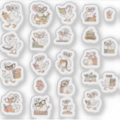 Cute Bookish Goose Sticker Pack 1 (Vorderseite)