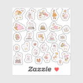 Cute Bookish Goose Sticker Pack 2 (Blatt)