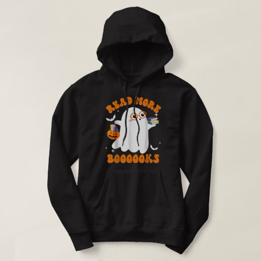 Cute Booooks Ghost Read More Books Funny Teacher H Hoodie (Design vorne)