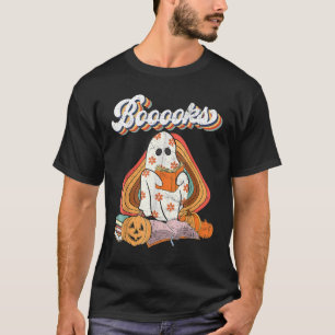 Cute Booooks Ghost Read More Books Funny Teacher H T-Shirt