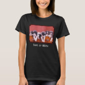 Cute Border Collie Puppies Personalized T-Shirt (Vorderseite)