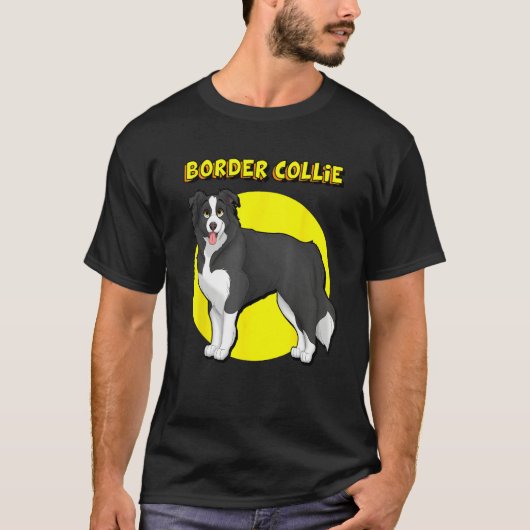 Cute Border Collie T-Shirt (Vorderseite)