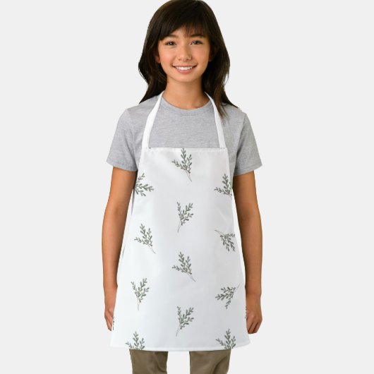 Cute Botanical Christmas Pattern Apron Schürze (Insitu)