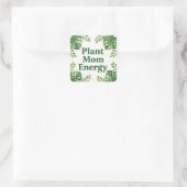 Cute Botanical Designs for Plant Moms Quadratischer Aufkleber (Tasche)