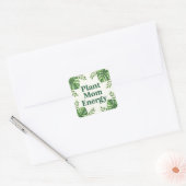 Cute Botanical Designs for Plant Moms Quadratischer Aufkleber (Umschlag)
