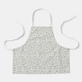 Cute Botanical Leaf Pattern Apron Schürze