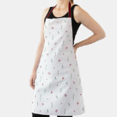 Cute Botanical Winter Christmas Pattern Apron Schürze (InSitu)