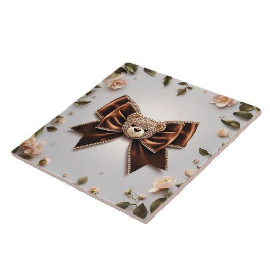 Cute bow Ceramic Tile Fliese (Seite)