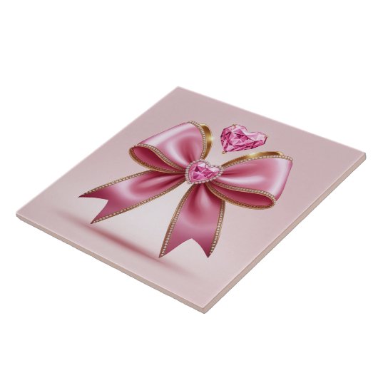 Cute bow Ceramic Tile Fliese (Seite)