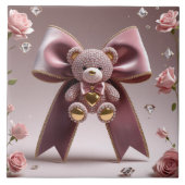Cute bow Ceramic Tile Fliese (Vorderseite)