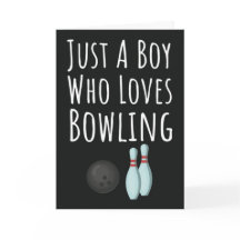 Cute Bowling Cards For Baby Boys Kids Bowler Child