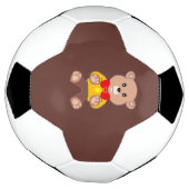 Cute Bowtie Teddy Bear Brown Soccer Ball (Gedreht)