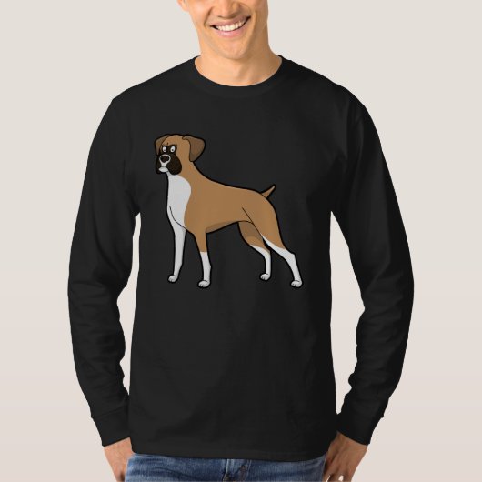 Cute Boxer Dog Dog T-Shirt (Vorderseite)