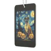 Cute Boxer Halloween Jack O Lantern Pumpkin Face S Autolufterfrischer (Links)