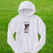 Cute Boxer Papa Brown Personalize Hoodie