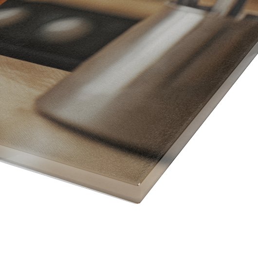 Cute Boxer Personalized Glass Schneidebrett (Ecke)