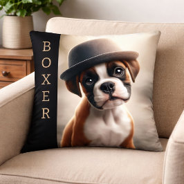 Cute Boxer Puppy – Stylish Dog Art Kissen