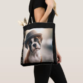 Cute Boxer Puppy – Stylish Dog Art Tasche (Von Nahem)