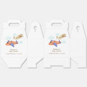 Cute Boy Minimal Aviator Airplane Baby Shower  Geschenkschachtel (Ungeklappt)