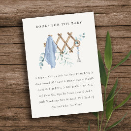 Cute Boy Nursery Essential Books For Baby Shower Begleitkarte