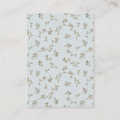 Cute Boy Nursery Essential Books For Baby Shower Begleitkarte (Rückseite)