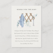 Cute Boy Nursery Essential Books For Baby Shower Begleitkarte (Vorderseite)