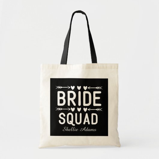Cute Bride Squad add name Tragetasche (Vorne)