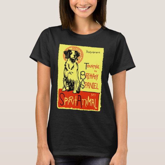 Cute Brittany Spaniel Dog Brittany Bird Dog T-Shirt (Vorderseite)