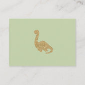 Cute Brontosaurus Dinosaur Diaper Raffle Insert (Rückseite)