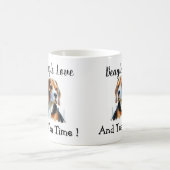 Cute Brown beagle Personalize Kaffeetasse (Mittel)