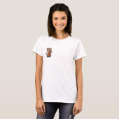 Cute Brown Bear Playing Cello Musical T-Shirt (Vorne ganz)