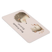 Cute Brown Cream Hedgehog Mouse Best Friends Magnet (Rechte Seite)