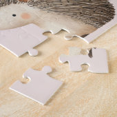 Cute Brown Cream Hedgehog Mouse Best Friends Puzzle (Seite)