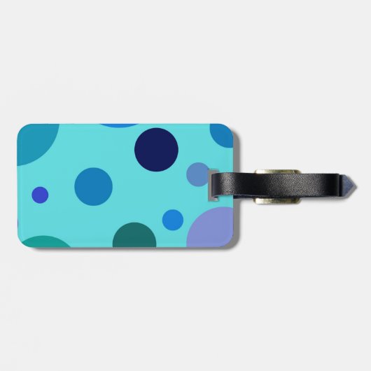 Cute Bubbly Design Gepäckanhänger (Rückseite horizontal)