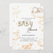 Cute Budget Baby Shower Einladung (Vorne/Hinten)