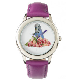 Cute Budgies Design Armbanduhr