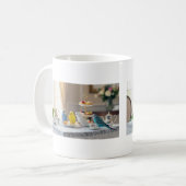 Cute Budgies High Tea Party Parakeet Lover Gift  Kaffeetasse (Vorderseite Links)