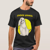 Cute Buff Cocker Spaniel T-Shirt (Vorderseite)