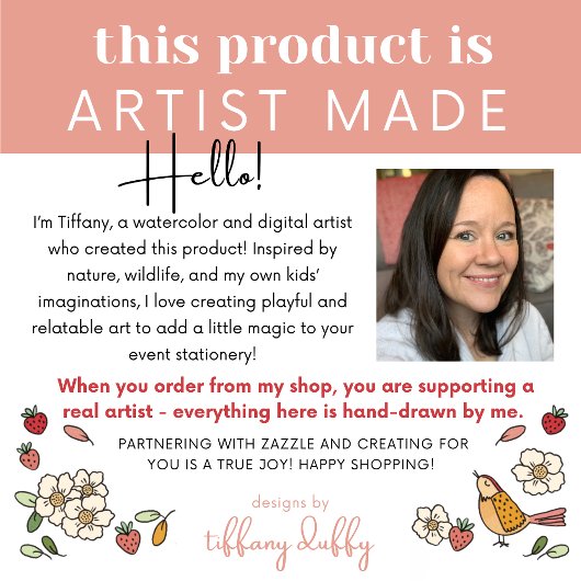 Cute Bugs and Mushrooms Kids Contact Playdate  Telefonnummerkarte