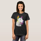 Cute Bull Terrier Dog on Bull Terrier  4 T-Shirt (Vorne ganz)