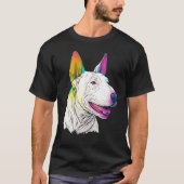 Cute Bull Terrier Dog on Bull Terrier 4 T-Shirt (Vorderseite)
