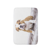Cute Bulldog Puppy Badematte (Vorderseite Vertikal)