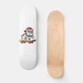 Cute Bulldog Skater Skateboard (Vorderseite)