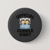 Cute Bumble Bee Couple Cuddle  Button (Vorderseite)
