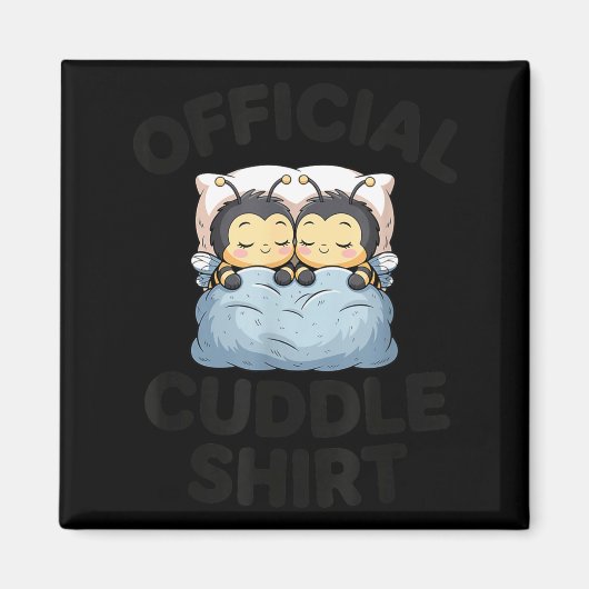Cute Bumble Bee Couple Cuddle  Magnet (Vorne)