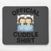 Cute Bumble Bee Couple Cuddle  Mousepad (Vorne)